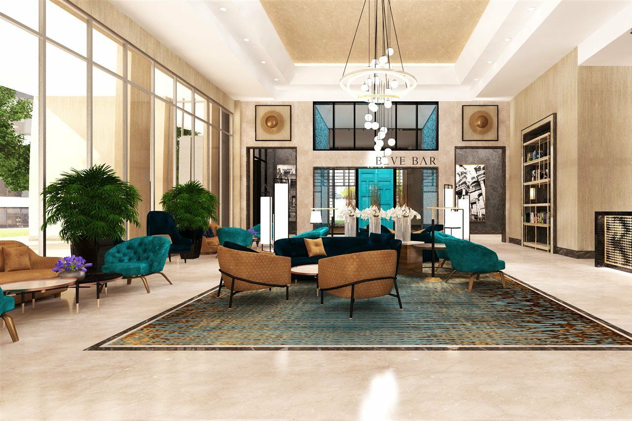Doubletree By Hilton Antalya City Centre Antália Exterior foto The lobby of the hotel